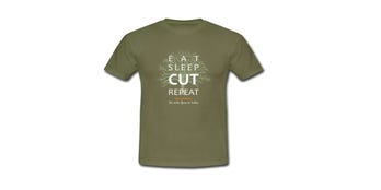 T-Shirt - Eat Sleep Cut Repeat 